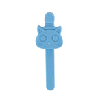 Magnetic silicone bookmark-blue