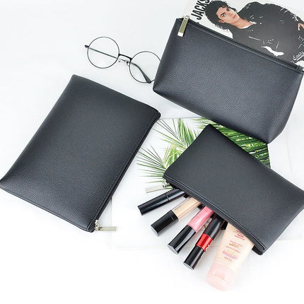 Cross-Border Hot Model Spot Pu Leather Simple Cosmetics Bag Portable Women's Cosmetic Bag Small Carry-On Women's Coin Purse