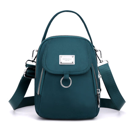 Canvas small bag 2023 autumn mini mobile phone bag women's crossbody lightweight all-match portable mobile phone bag women's bag fashion