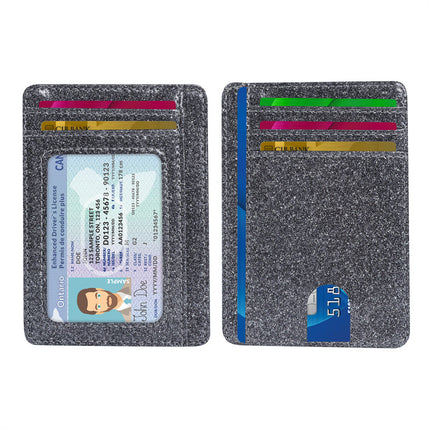 Portable Ultra-thin RFID Card Case Large Capacity Card Case Exquisite Pupi Multi-card Bank Card Credit Card
