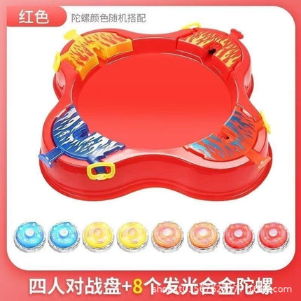 Battle disc children's battle alloy cable gyro luminous boy cheap gyro parent-child interactive toy battle