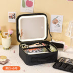 small size white spell black [built-in battery with LED light mirror]]