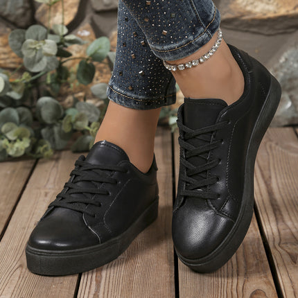 Women's White Casual Sneakers 2025 New Versatile Cross-Border Sports Casual Flat Couple Shoes Large Size