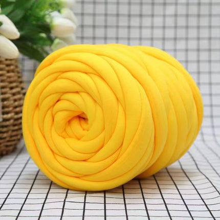 Cross-Border New Product DIY Core-Spun Yarn 3cm Thick Imitation Velvet Yarn Blanket Fabric Strip Yarn Core-Spun Cotton Manufacturer Wholesale