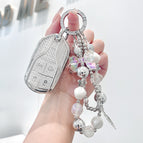 A diamond white diamond buckle white butterfly bracelet / Free diamond number plate of the same color