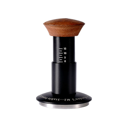 Cross border solid wood horizontal constant pressure coffee powder press adjustable 304 stainless steel coffee powder hammer wholesale