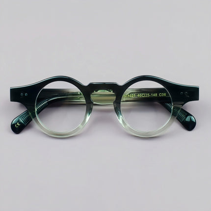 New Niche Retro Round Frame Stylish Classic Daily Versatile Plate Glasses Frame for Men and Women with Myopia and Anti-Blue Light