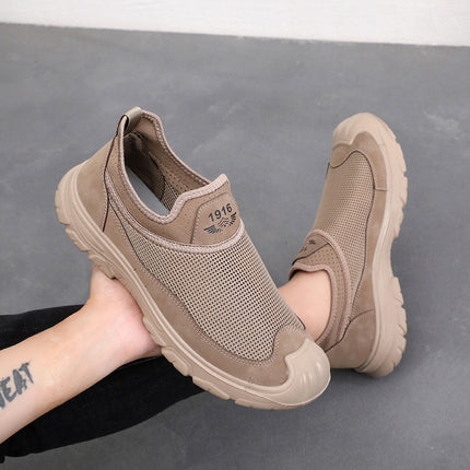 Summer New Men's River Tracing Shoes Breathable Mesh Outdoor Beach Shoes Toe Protection Toe-Cap Men's Shoes Casual Sandals Men's Wholesale