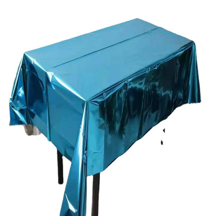 2026 Shiny Aluminum Foil Tablecloth Party Festival Balloon Decoration Tablecloth 1.37* 1.83m