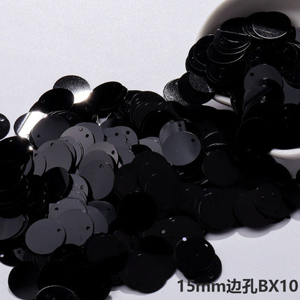15mm round side hole bright piece hanging piece dance clothing bags and other clothing accessories diy accessories belly dance decorative piece