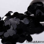 15mm side hole [small package 10g, about 100 pieces] / Bx10 solid black