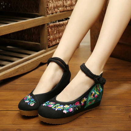 Big Sale 5cm High Heels Zhu Lian Camellia Sequin Peacock Crane Tree Fan Jade Butterfly