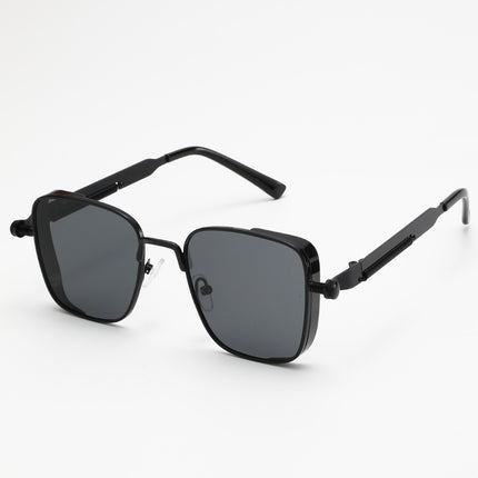 Cross-Border Popular Steampunk Sunglasses Metal Versatile Fashion Trend Hip-Hop Spring Leg Sunglasses Manufacturer Wholesale