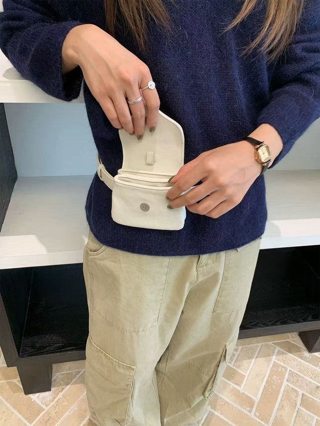 Cross-Border New Small Waist Bag Trendy Fashion Versatile Belt Women's Multi-Purpose Mini Small Bag Earphone Bag Coin Purse