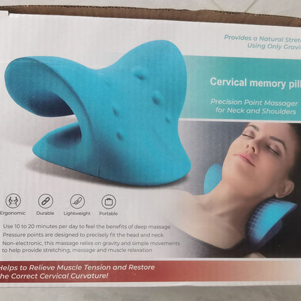 Korean Type c Cervical Spine Massage Pillow Fugui Bag Cervical Spine Orthosis Traction Massage Pillow Sleep Shoulder and Neck Massage Pillow