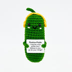 Yellow headphone cucumber (p-card)