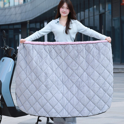New autumn and winter skirt cycling warm electric motorcycle windbreaker leg and knee pad thickened windproof quilt