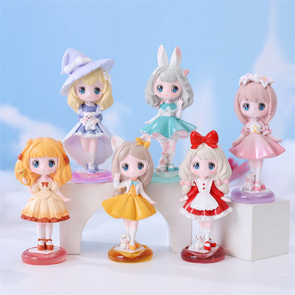 Dahuang nine-tailed fox (with lights) blind box creative tide play desktop small ornaments girlfriends girl heart birthday gift wholesale