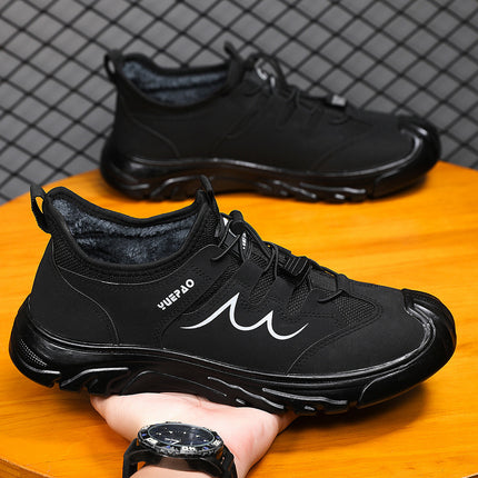 Non-Slip Wear-Resistant Shoes Single Cotton Same Style Autumn New Style Pin-Resistant Wear Labor Protection Shoes Men's Casual All-Match Simple Work Shoes