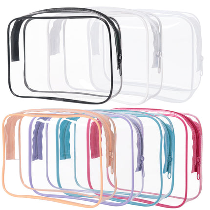 Security Check Storage Bag Liquid Cosmetic Bag Airplane Sealed Bag Airplane Boarding Storage Bag Transparent Cosmetic Bag