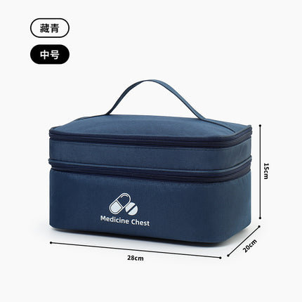 Outdoor First Aid Kit Large Capacity Household Medicine Box Double Layer Classification Storage Medicine Sorting Bag Travel Portable Medicine Bag