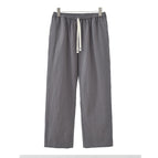 Cotton and linen gray pants / M