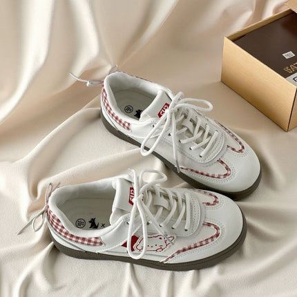 2025 Niche Design Ballet Training Shoes for Women, Summer with Skirt, White Shoes, Thin-Soled Sports and Leisure Sneakers