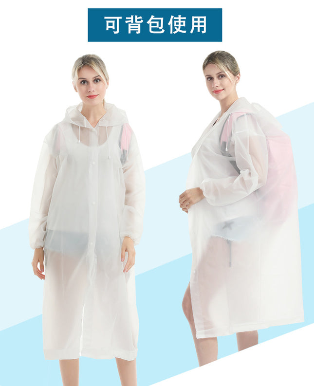 Fashion EVA raincoat adult non-disposable unisex travel outdoor concert light long clothing wholesale