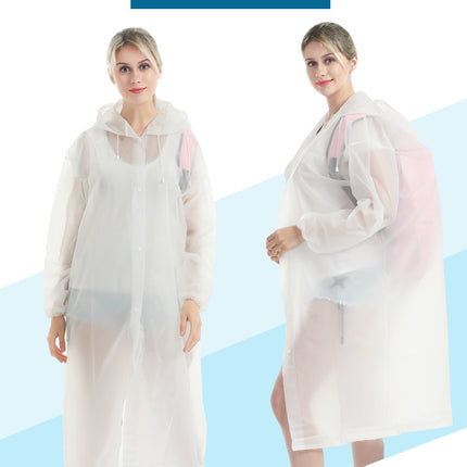 Fashion EVA raincoat adult non-disposable unisex travel outdoor concert light long clothing wholesale