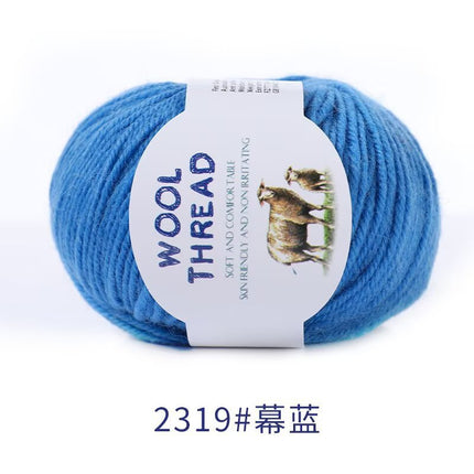 Cross-Border Wholesale Merino Wool Thread Handmade Stick Needle Hand Knitted Sweater Wool Pants Jacket Hat Scarf Shawl Thread