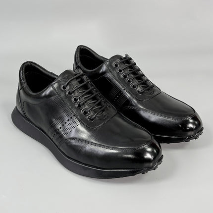 Men's Casual Leather Shoes Top Layer Cowhide Autumn and Winter Business Foot Wide Soft Sole Lightweight Comfortable Leather Sports Casual Shoes