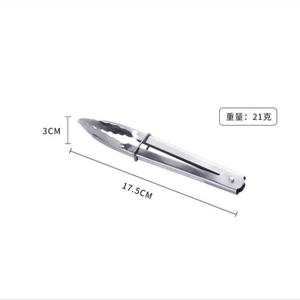 Cross Border Black Silicone Clip Food Clip Commercial High Temperature Resistant Food Grade Kitchen Steak Barbecue Grill Tool