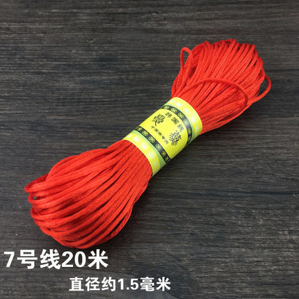 Red braided line diy jewelry accessories Chinese tie line red rope hand rope necklace hand braided material strands