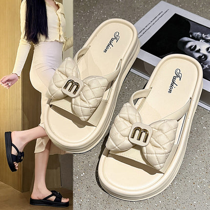 French Flats Sandals for Women, Outer Wear, 2024 Summer New Fashion Low-Heeled Fairy Style Open-Toe Sandals
