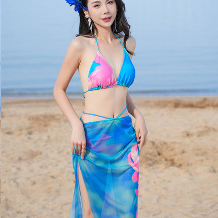 Thai Bikini Swimsuit Women's Bikini Split Three-Piece Sexy Hot Girl Seaside Swimsuit Women's Hot Spring Vacation
