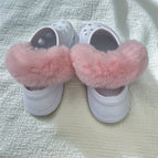 Long hair heel strap-pink / 22-23 without shoes