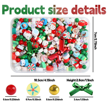 Cross-border Christmas Accessories DIY Jewelry Accessories Set Box Homemade Beaded Material Bag Jewelry Bracelet Making Kit