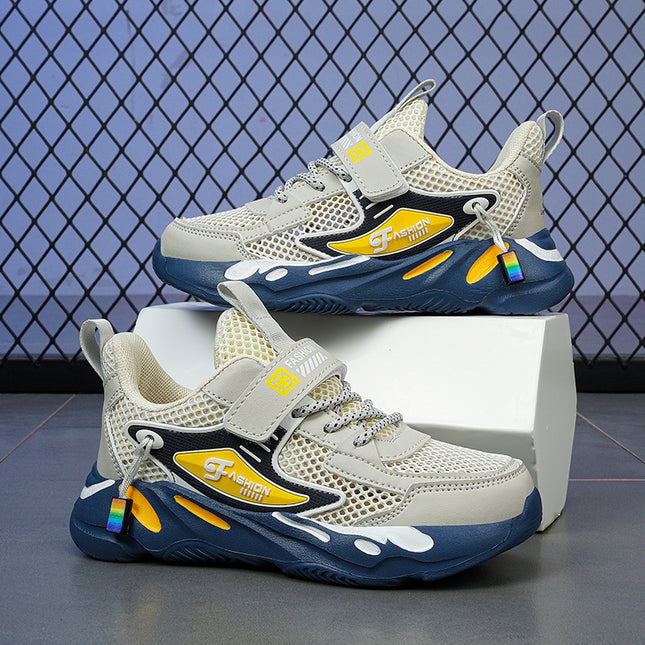 Boys' Casual Sports Shoes Summer 2026 New Non-Slip Breathable Children's Dad Shoes for Older Kids Running Shoes