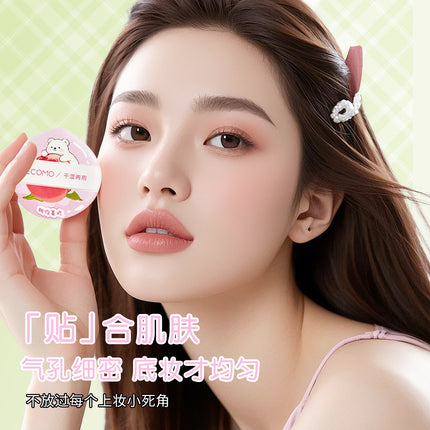 Gecomo Picking Powder Puff Peach Series Wet and Dry Skin Friendly Long-Lasting Makeup Non-Eating Powder Skin Friendly Soft Beauty Egg