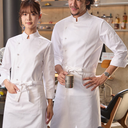 Chuyibang New Chef Uniform Men's Long-Sleeved Autumn Restaurant Kitchen Hotel Baking High-End Suit Workwear