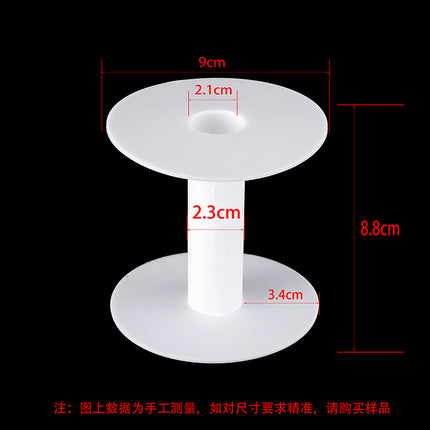 Transparent round I-shaped bobbin bobbin wool fishing line storage cylinder plastic empty coil winding barrel pipe
