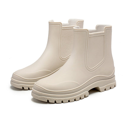Cross-border women's new water shoes plastic waterproof shoes outdoor work rain shoes light non-slip rubber shoes kitchen overshoes