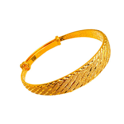 Gold-Plated Baby's Breath Frosted Bracelet Meteor Shower Women's Bracelet Large Gold-Plated Push-Pull Bracelet One Piece Purchasing Agent