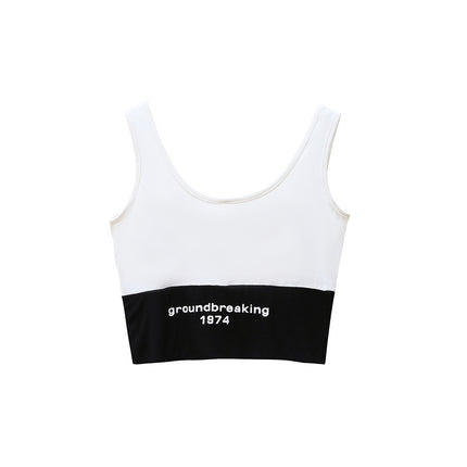 Trendy Loose-Fitting Short-Sleeve Crop Top Two-Piece Set Casual Cotton Commuting Jazz Dance Square Dance Modern Dance Practice Top