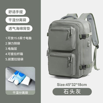 Cross-Border New Computer School Bag Multi-Functional Luggage Travel Short-Distance Business Trip Backpack Women's Large-Capacity Business Backpack