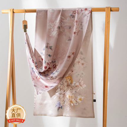 Carefully Selected Gifts for Mom and Mother-In-Law, Mulberry Silk Scarf, High-End Scarf, Double-Sided Scarf for Women