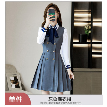 Kindergarten teacher garden clothes interview clothing dress suit group kindergarten teacher fashion temperament early education overalls women