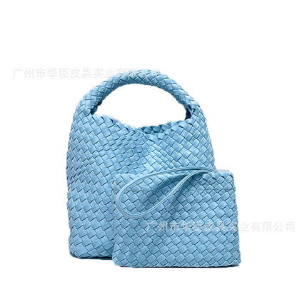 Cross-border Nylon Cloth Woven Bag Diving Material Bag Large Capacity Portable Vegetable Basket Bag Chain Crossbody Bag