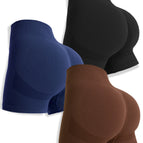 3 pieces-plain black navy blue brown / S