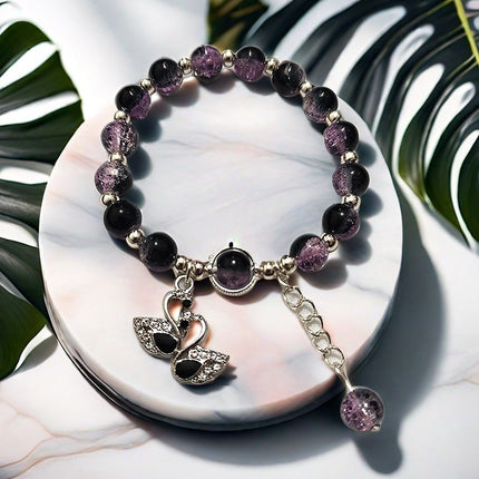 New Chinese-Style Ancient Beaded Elastic String Bracelet, Sweet Girl's Glass Bracelet, Night Market Stall, Cross-Border Live Broadcast Jewelry
